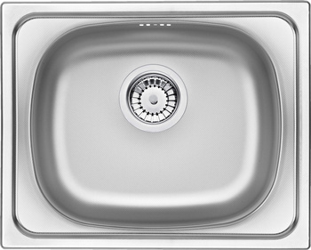 Zlewozmywak stalowy 1-komorowy dekor stal ZEU 310A