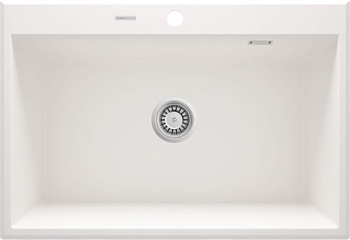 Zlewozmywak granitowy 1-komorowy alabaster stal ZQE A103