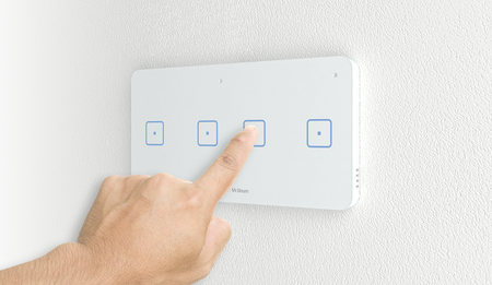 Podwójny dwupolowy dotykowy szklany włącznik WSS-22