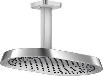 AX ShowerSphere Głowica prysznicowa 370/220 1jet EcoSmart z przyłączem sufitowym, Chrom