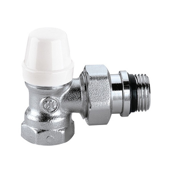 CALEFFI Zawór odcinający kątowy 1/2 z pokrętłem