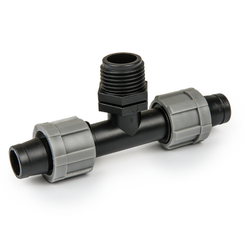 Trójnik do taśmy kroplującej, gwitn zewnętrzny 1/2"