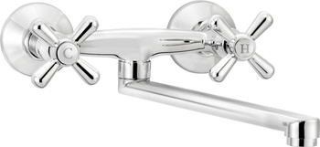 Bateria kuchenna ścienna obrotowa chrom Symetrio BOS 080D