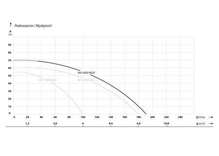MH 3000 INOX (3 kW, 230 V) pompa z osprzętem