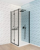 Ścianka prysznicowa / walk-in systemu Kerria Plus 90 cm nero KTS N39P
