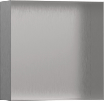 HG XtraStoris Minimalistic Wnęka ścienna bez ozdobnej ramki 300/300/100, Stal Szlachetna Szczotkowana