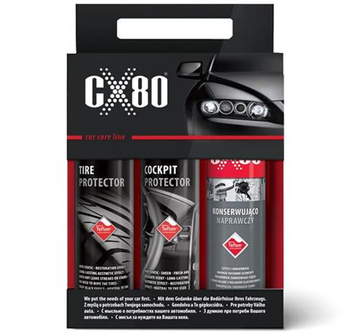 Zestaw kosmetyków i preparatów CX80 do kompleksowej pielęgnacji samochodu