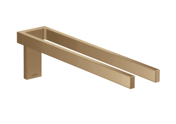 AX Universal Rectangular Wieszak na ręczniki, 2-ramienny, Brąz Szczotkowany