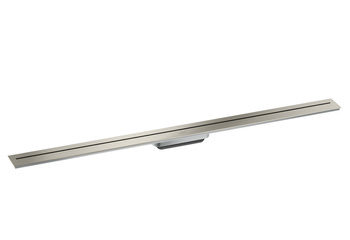 AX Drain Element zewnętrzny odpływu liniowego 1200, montaż przyścienny, Stal Szlachetna Szczotkowana