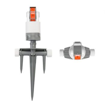 WHITE LINE Zraszacz obrotowy 6-funkcyjny  na trójzębnym kolcu