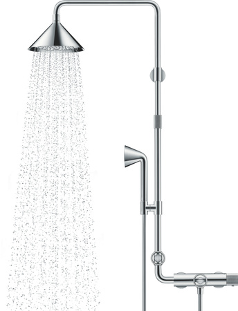 AX Showers/Front Komplet prysznicowy 240 2jet z termostatem, Chrom