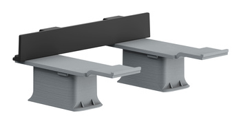 AX Universal Softsquare Zestaw adapterów, Czarny Matowy