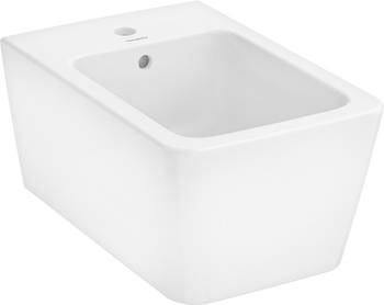 HG EluPura Q Bidet wiszący 540 z otworem na baterię, z przelewem, SmartClean, Biały