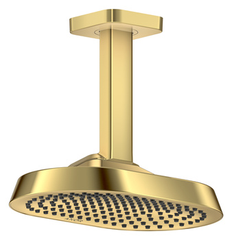 AX ShowerSphere Głowica prysznicowa 250/160 1jet EcoSmart+ z przyłączem sufitowym, Złoty Optyczny Polerowany