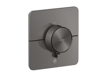 AX ShowerSelect ID Bateria termostatyczna HighFlow do 1 odbiornika z dodatkowym wyjściem, softsquare, podtynkowa, Czarny Chrom Szczotkowany