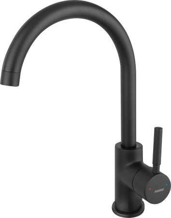 LUGIO bateria zlewozmywakowa stojąca, czarna