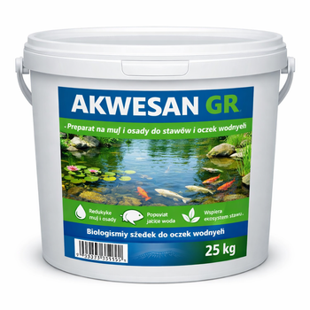 AKWESAN GR granulat bakteryjny do oczek i stawów (25kg)