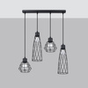 Lampa wisząca SUBA 4L czarna