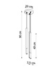 Lampa wisząca MOZAICA 3P czarny/złoto