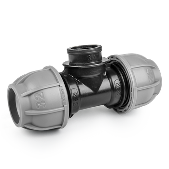PN10 Tró jnik do rur PE 25 mm / GW 1"