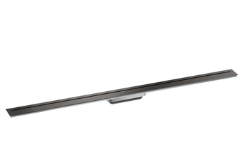AX Drain Element zewnętrzny odpływu liniowego 1200, montaż odsunięty od ściany, Czarny Chrom Szczotkowany