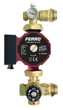 Grupa mieszająca do rozdzielacza 1" z pompą elektroniczną 25-4 130