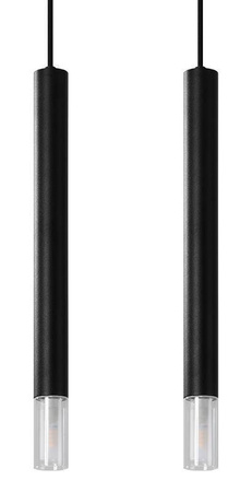 Lampa wisząca WEZYR 2 czarna