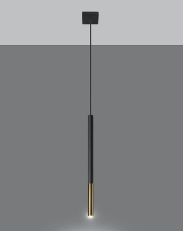 Lampa wisząca MOZAICA 1 czarny/złoto