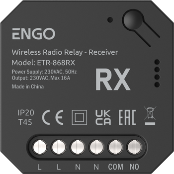 Odbiornik dodatkowy do przekaźnika bezprzewodowego EngoLink ETR868