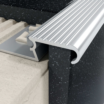 EXCELLENT Profil Z schodowy 10 mm, długość 300 cm aluminiowy, surowy aluminium surowe LIPBASE.300