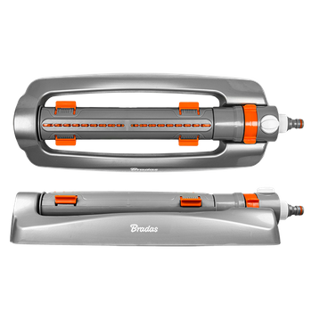 WHITE LINE Metalowy zraszacz oscylacyjny o zmiennej szerokości