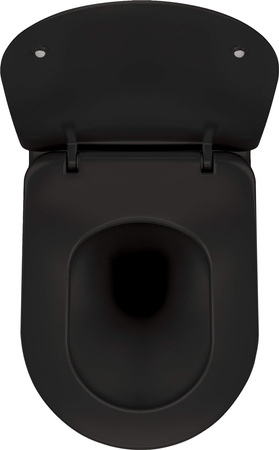 Miska WC z deską bezkołnierzowa nero nero CDEDNZPW
