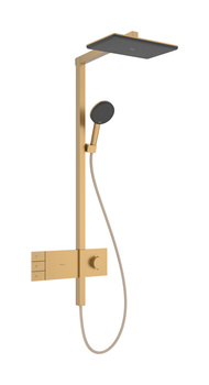 HG Raindance Alive Q Komplet prysznicowy 210/340 2jet EcoSmart z termostatem ShowerSelect Comfort, Brąz Szczotkowany