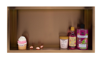 WALL-BOX ONE Copper - Półka pojedyncza miedziana 60x30x10 cm