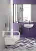 Zestaw WC podtynkowy 6 w 1 biały chrom CDVS6WPW