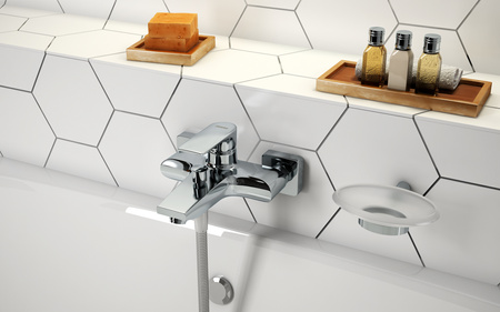 Grzejnik łazienkowy typ 600x1800 prosty chrom