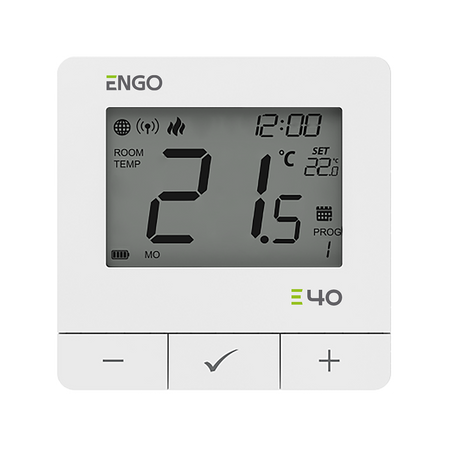 Programowany, Internetowy regulator temperatury, natynkowy, bateryjny, ZigBee/868MHz