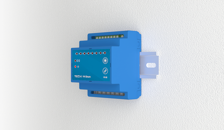 Moduł przekaźnika na szynę DIN PS-08 niebieski