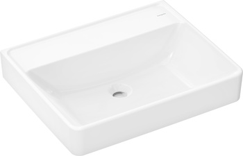 HG Xanuia Q Umywalka wisząca 600/480 bez otworu na baterię, bez przelewu, SmartClean, Biały