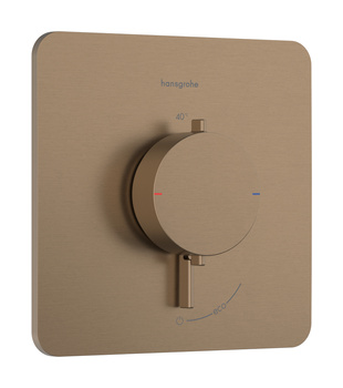 HG Ecostat Comfort Q Bateria termostatyczna do 1 odbiornika, podtynkowa, Brąz Szczotkowany