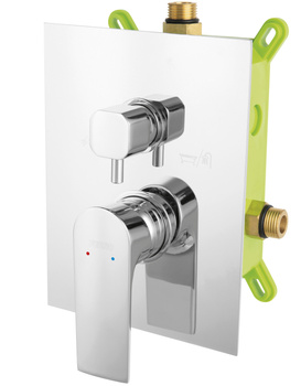 ALGEO SQUARE bateria box-podtynkowa 2-funkcyjna, chrom