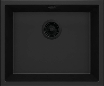 Zlewozmywak granitowy 1-komorowy podwieszany nero nero ZQA N10C