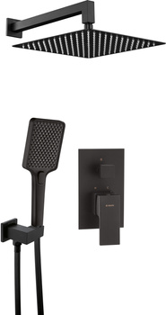 Zestaw prysznicowy podtynkowy stała nero Anemon Bis NAC N9MP