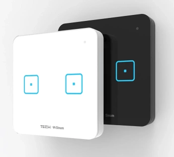 Dwupolowy dotykowy szklany włącznik WS-02