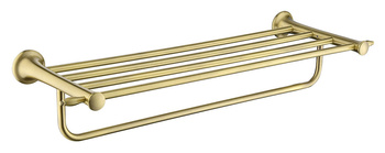 ANTICA wieszak na ręcznik z półką, stary brąz