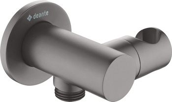 Przyłącze kątowe okrągłe z uchwytem na słuchawkę titanium NAC D57K