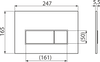 Przycisk sterujący do systemów podtynkowych, GUN METAL-mat