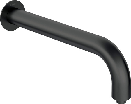 Wylewka prysznicowa ścienna - 380 mm stała nero Silia NQS N41K