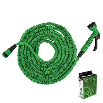 Zestaw ogrodowy TRICK HOSE 5m - 15m (zielony)