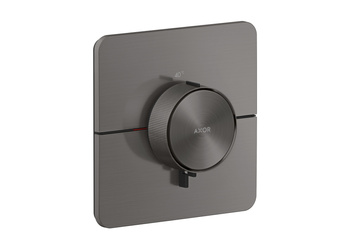 AX ShowerSelect ID Bateria termostatyczna HighFlow, softsquare, podtynkowa, Czarny Chrom Szczotkowany